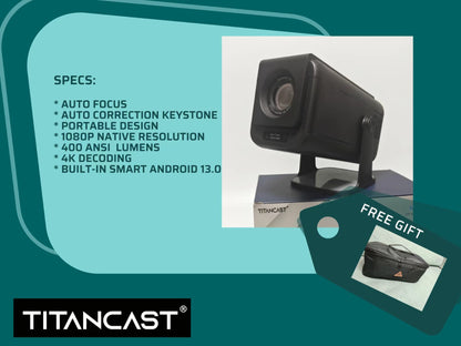Titancast V1 Portable Projector